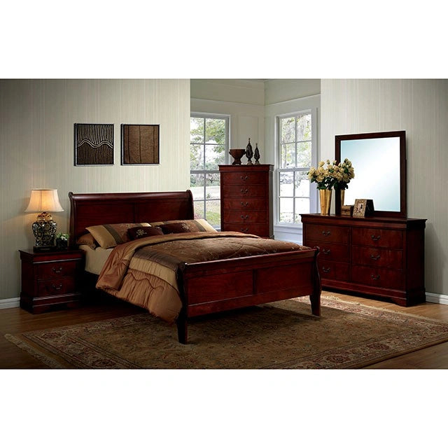 Louis Philippe Bed Cherry