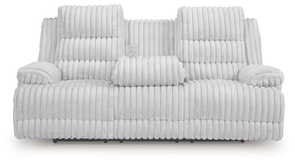 Rhines Falls Power Reclining Sofa with Drop Down Table
