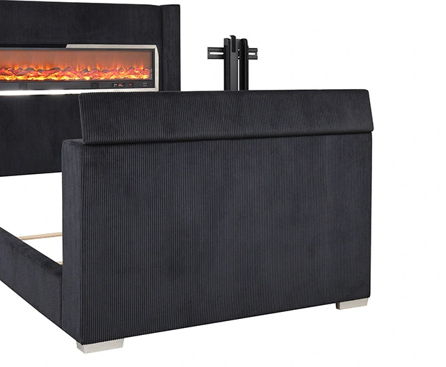 Sumter Bed Black & Grey