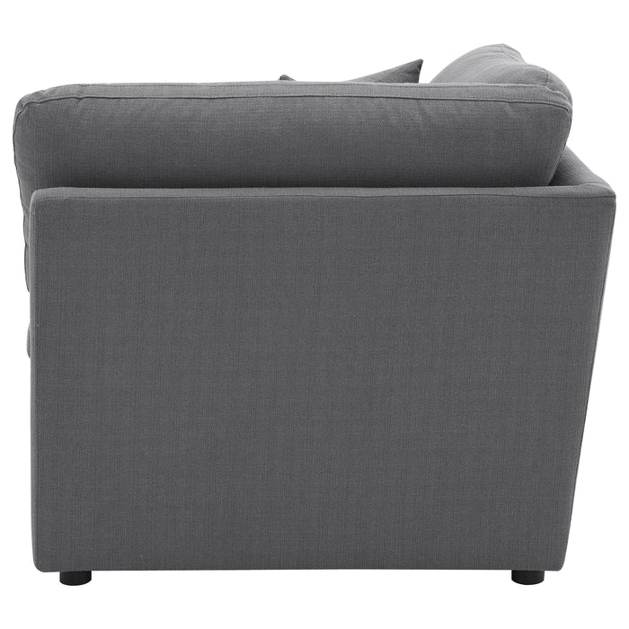 Hobson Upholstered Corner Charcoal