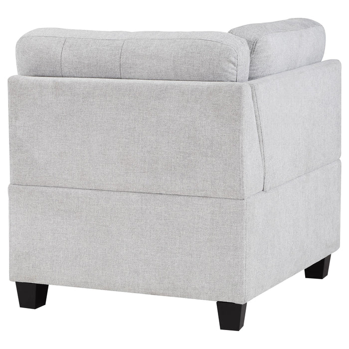 Georgina Upholstered Corner Chair Steel