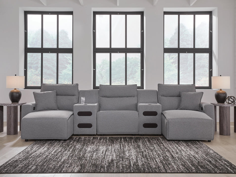 Modmax II Power Reclining Sectional with Chaise and Audio Consoles