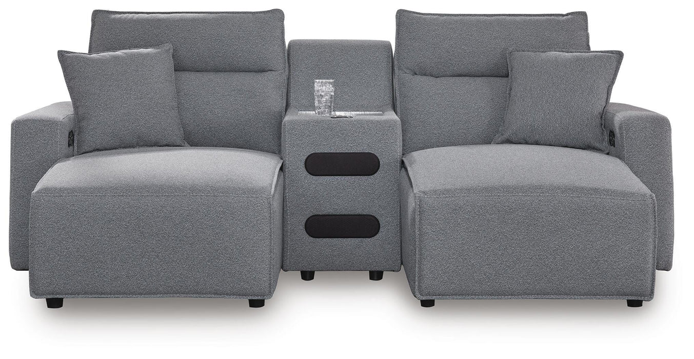 Modmax II Power Reclining Sectional with Chaise and Audio Console