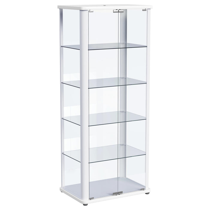 Aero Curio Cabinet with LED Lighting