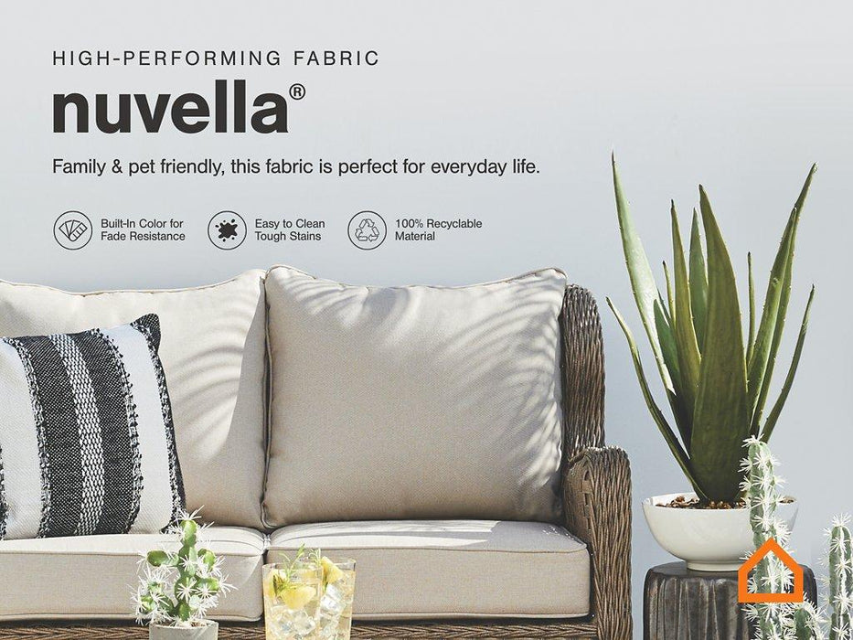 Visola Outdoor Loveseat and Coffee Table