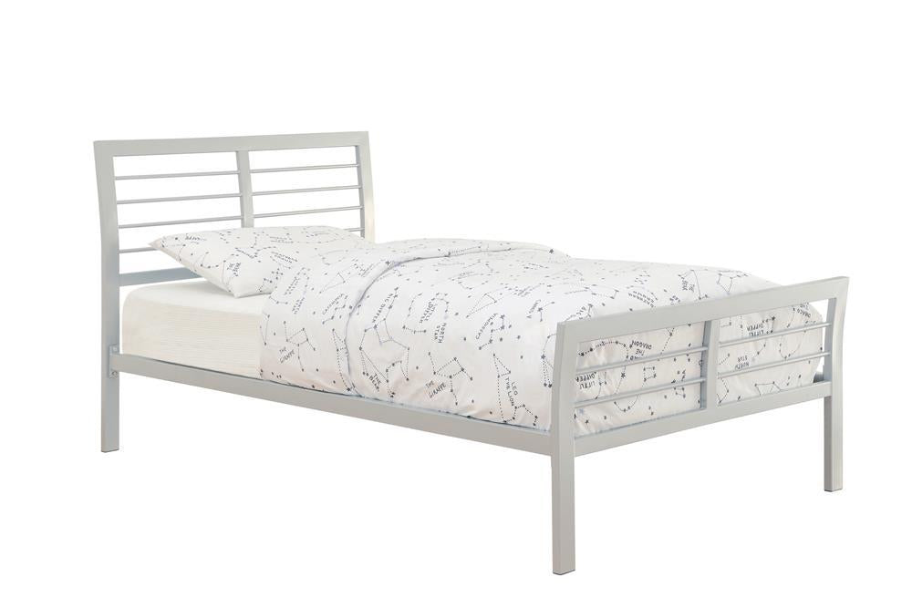 Cooper Queen Metal Bed Silver