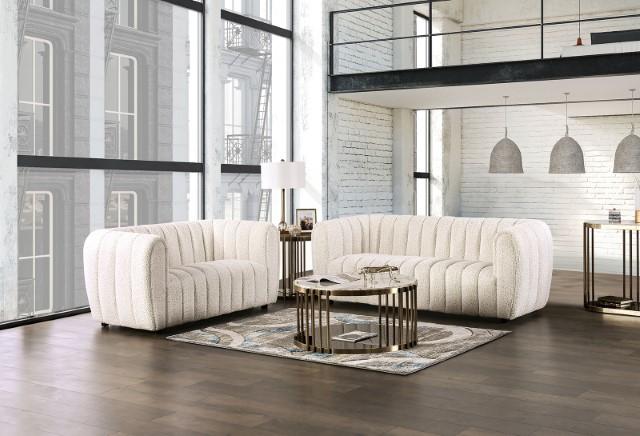 AVERSA Loveseat, Black, Gray, & White