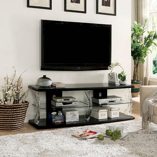 Ernst Black/Clear 72" TV Stand image