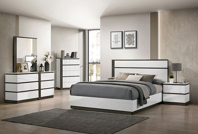 BIRSFELDEN E.King Bed, White