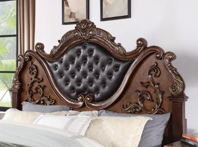 ESPARANZA Cal.King Bed, Brown Cherry