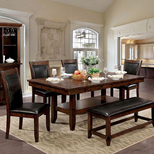 MEAGAN I Brown Cherry Dining Table image