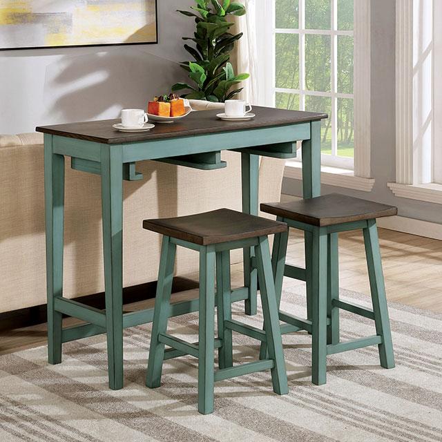 Elinor Bar Table Set Gray