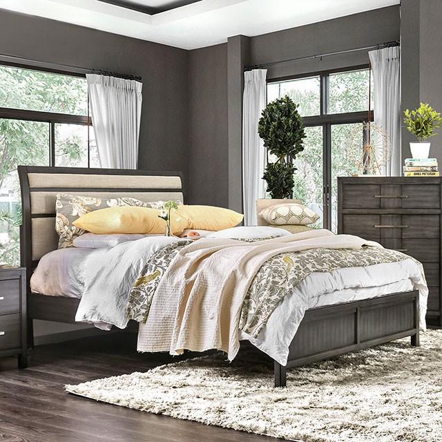 Berenice Gray/Beige E.King Bed