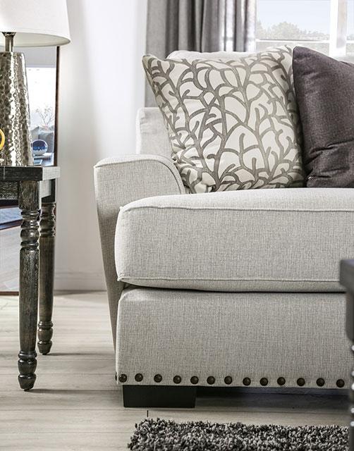 PICOTEE Sofa, Light Gray/Black