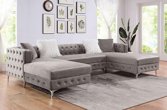 CIABATTONI Sectional, Gray