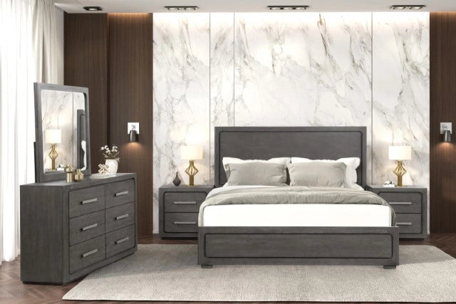 Crowthorne Bed White & Grey
