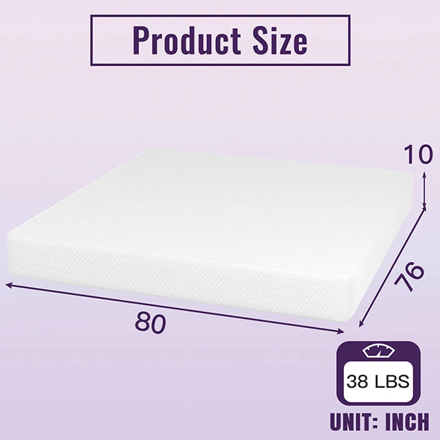 Nasturtium 10" Bamboo Charcoal Infused Memory Foam