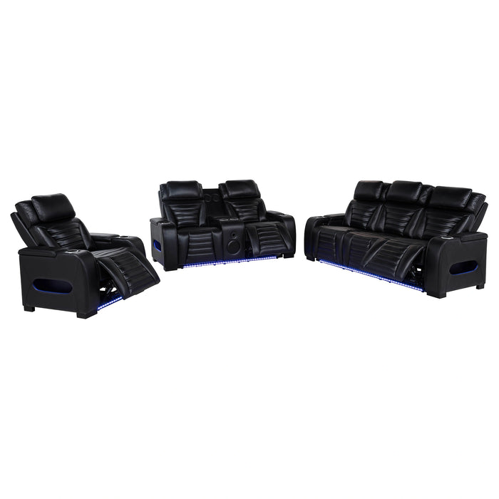 Zuma Dual Power Reclining Sofa Set