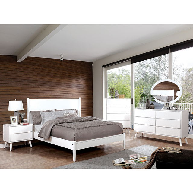 Lennart Bed Oak, Black, Gray, & White