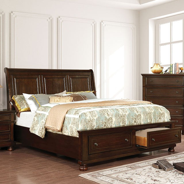 Castor Brown Cherry Queen, E.King, & Cal.King Bed