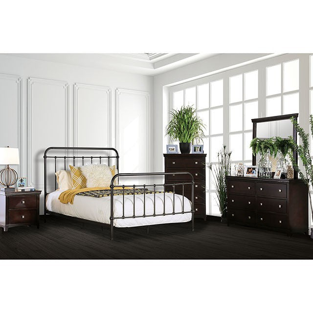 Iria Bed Brown & Black