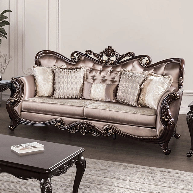 Albacete Sofa Campage & Walnut