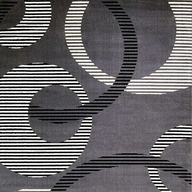 Blitar Brown Black, Brown Cream, & Gray 5' X 7' Area Rug