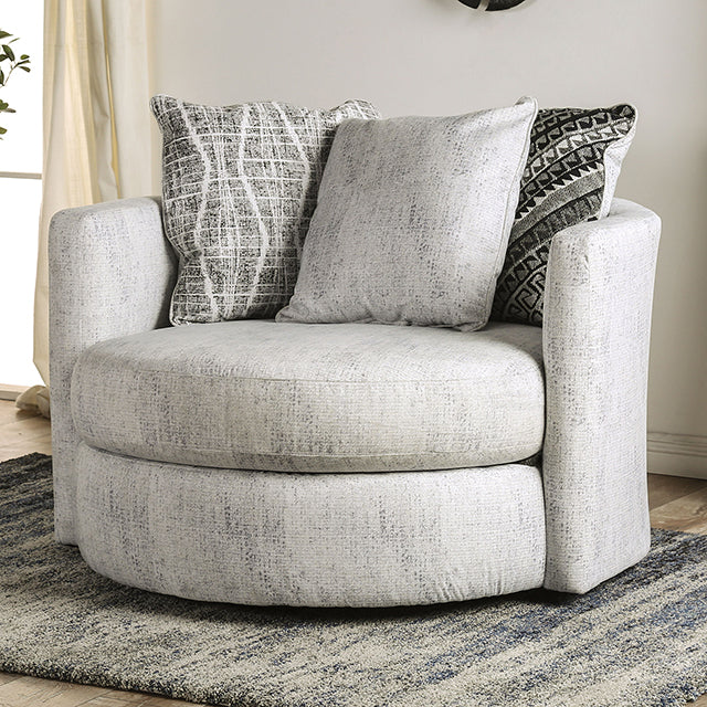 EIMEAR Swivel Chair, Off-white/Black