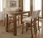 SANIA Natural Tone 5 Pc.  Bar Ht. Dining Table Set image