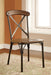 CROSBY Natural Elm/ Bronze Side Chair (2/CTN) image