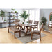 GIANNA Rustic Oak 77" Dining Table image