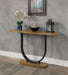 OLBIA Sofa Table, Rustic Oak/Sand Black image