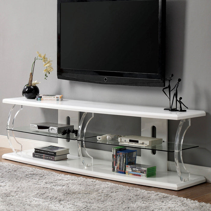 Ernst White/Clear 60" TV Stand image