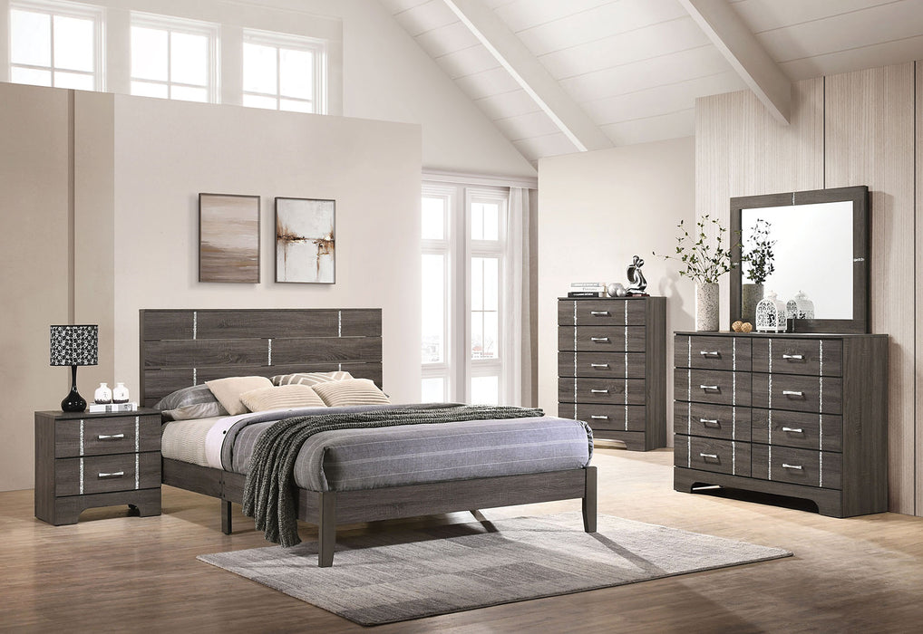 TIMANDRA Queen Bed + 2NS + Dresser + Mirror image