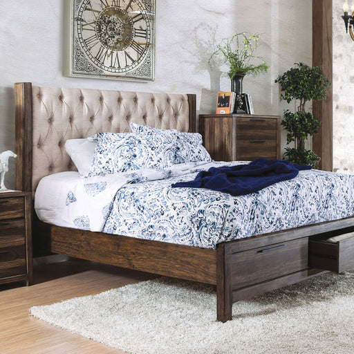 Hutchinson Rustic Natural Tone/Beige Cal.King Bed w/ Drawers image