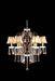 Juliet Golden Brown Ceiling Lamp, Hanging Crystal image