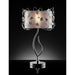 Elva Silver/Chrome Table Lamp, Double Shade image