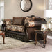 Newdale Brown/Gold Love Seat image